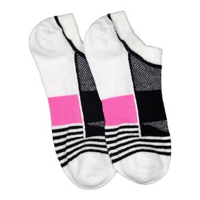 Active Intent Girls' Athletic No Show Socks 2 Pack