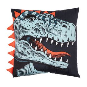 Living & Co Kids T Rex Cushion Navy One Size